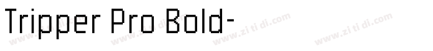 Tripper Pro Bold字体转换